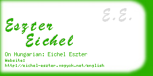 eszter eichel business card